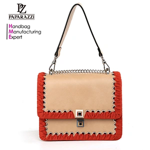 7399-Wholesale Chain shoulder strap ribbon trimming new fashion messenger brand bags for women 2017
