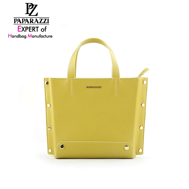 #8972 BSCI authorized TAX FREE factory made no lining studs decorative young women's art handbags models handbags