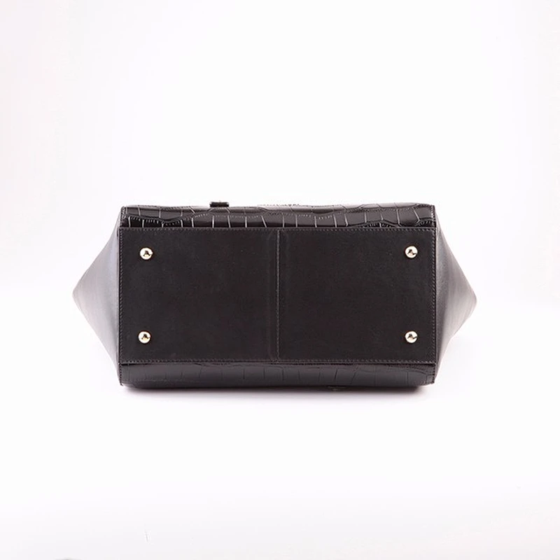5155 - European Fancy Style Top Layer 100% Genuine Leather Handbags Pure Leather Bags for Women