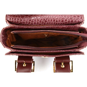 5914 2018 newest style mini satchel bags ladies handbag with front decorative hardware buckle