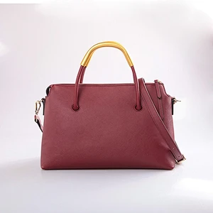 5043- Wholesale factory customize fancy handbag elegant women's shoulder bag in burgundy