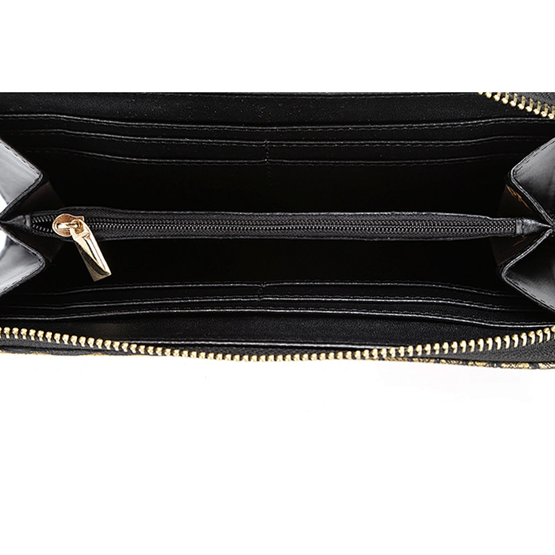 5625 - PAPARAZZI own branded designer long shape multiple crocodile card holder zipper wallet for lady