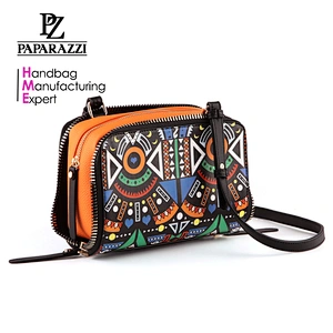 5147-PAPARAZZI manufacturer fancy printing style messenger bags fashion girls crossbody bags