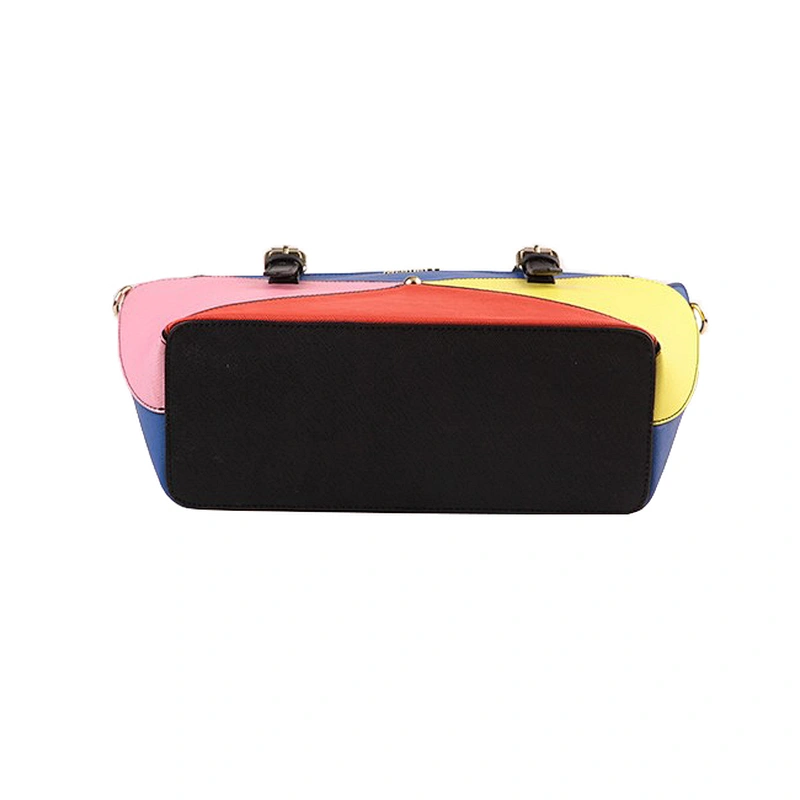 5831 contrast colors design personalized totes bags elegant ladies fashion handbag wholesale 2018