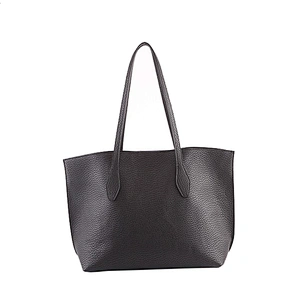 #5065 Tariff Free Myanmar made new arrival fashion hardware decorate large black ladies hand bags PU leather bags women handbag