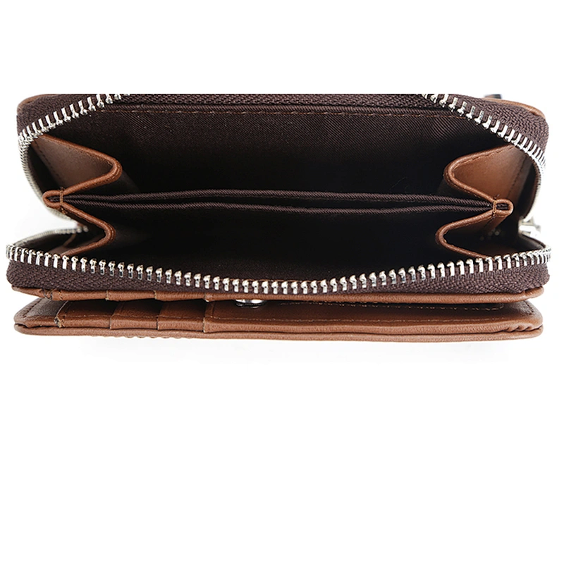 #9285 2019 Tax free factory hot sale fashion minimalist smart design custom linen ladies purse latest PU leather wallet women