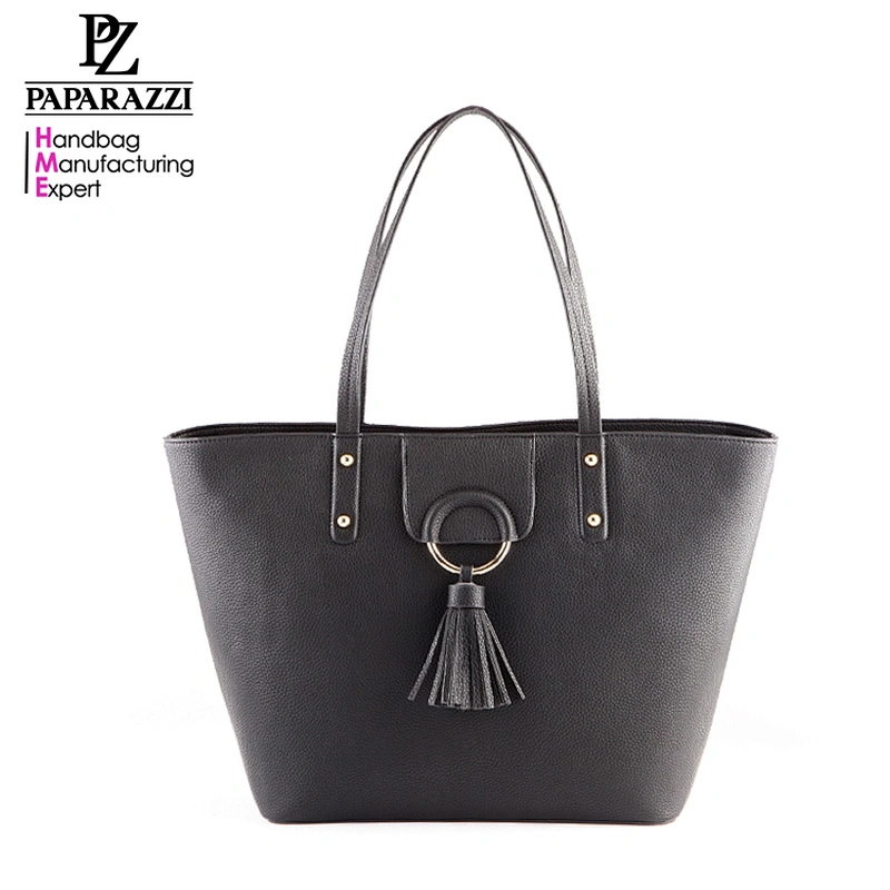 5184 YOUR DREAM WE CREATE Paparazzi oem china handbag factory tassel shoulder leather tote bag fashion bag ladies handbag
