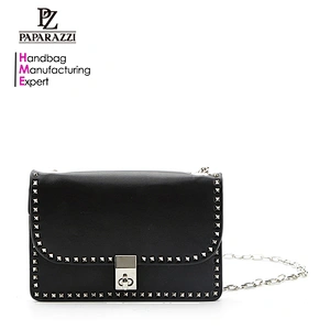 8679-No outer stitching studs cross body locker shoulder bags