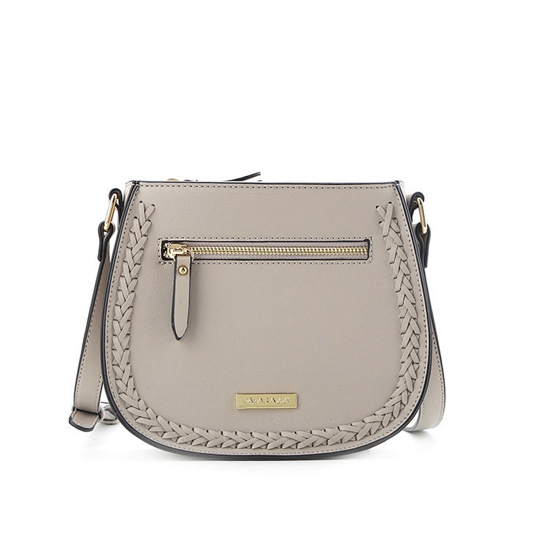 #10677 One thousand workers Myanmar factory wholesale pu leather woven trimming cross body bag shoulder