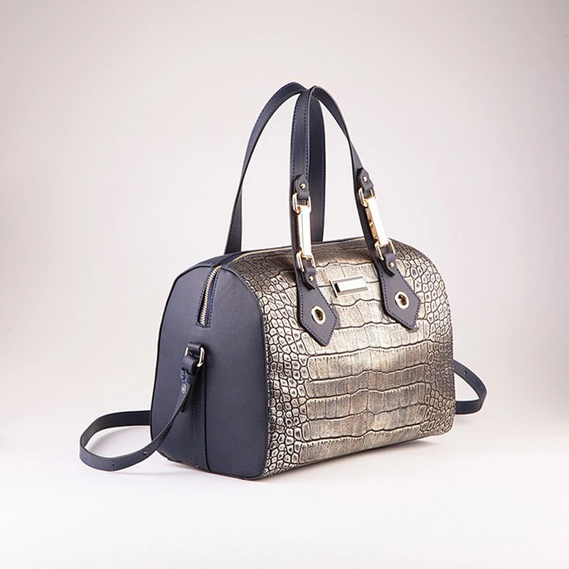5081 PAPARAZZI hot sale crocodile PU leather satchel bags famous italian brand bag
