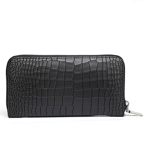 #7051 Tax Free Myanmar made carteras new fashion design custom minimalist ladies purse crocodile PU leather women wallet