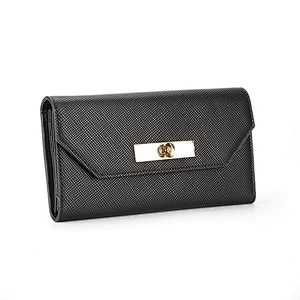 7824-2017 New style fashion hot sale China wholesale manufacturer women custom saffiano leather wallet