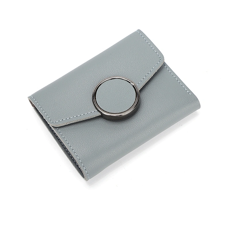 #7101 Factory wholesale women's fashion wallet trifold large capacity PU leather purse