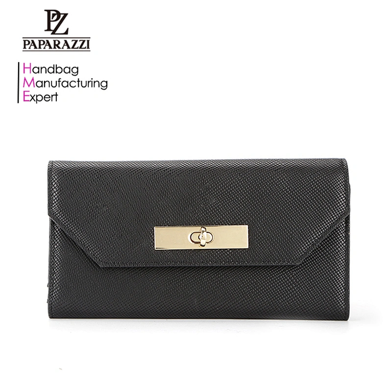 7824-2017 New style fashion hot sale China wholesale manufacturer women custom saffiano leather wallet