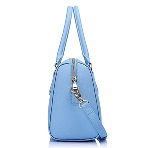 CC2017 Italian style fashion wholesale lady brand duffle boston bag handbag with long strap