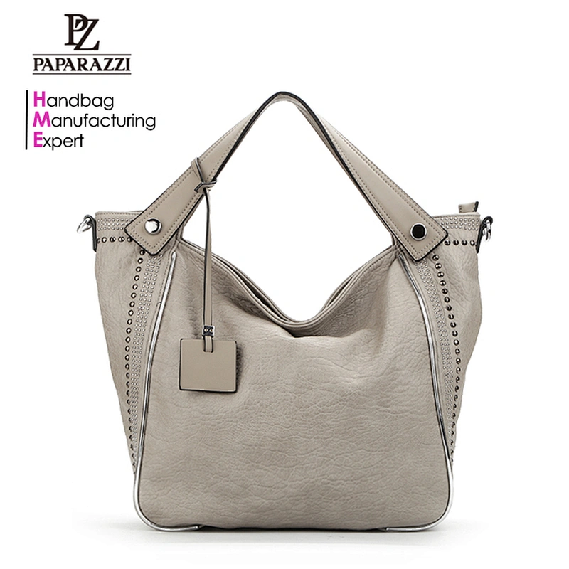 7911# 2019 High fashion latest custom luxury ladies designer handbags wash PU leather large hobo bags for women with handles