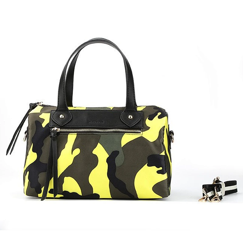 6567- Factory wholesale colorful lady camouflage handbag nylon bag