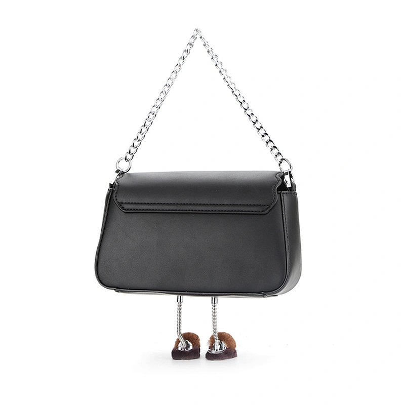 8523 Unique designer cross body bags cute style shoulder hand bag with robot pattern hardware for fashion girls