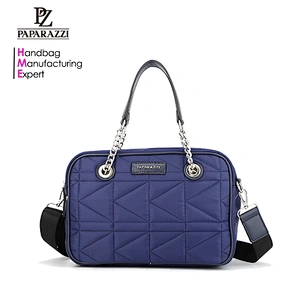 5917 Best price quilted waterproof woman nylon shoulder shopping bag