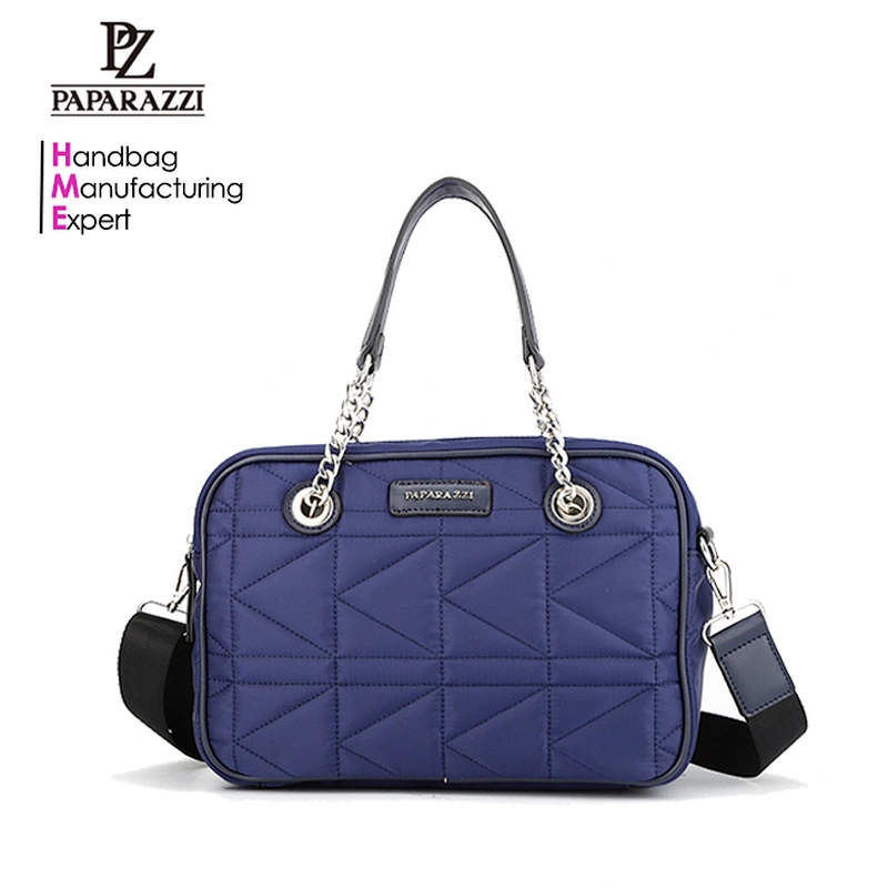5917 Best price quilted waterproof woman nylon shoulder shopping bag