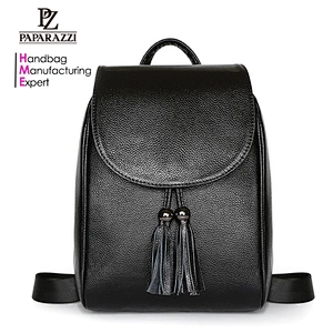 5996-New designs tassel full grain leather backpacks guangzhou