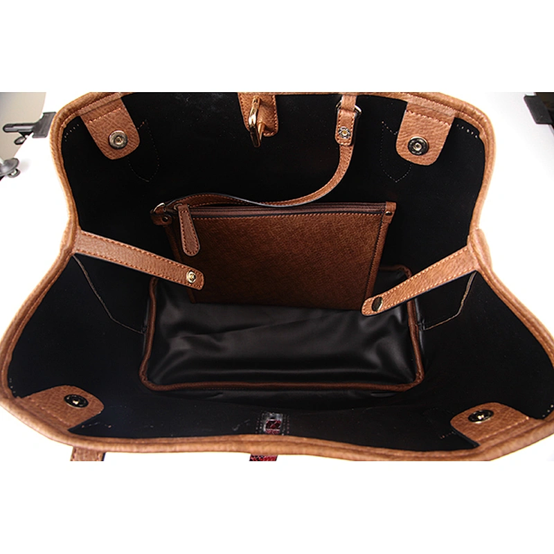 5821 Paparazzi Professional ODM manufacturer fashion woman toe bag lady leather handbag with purse