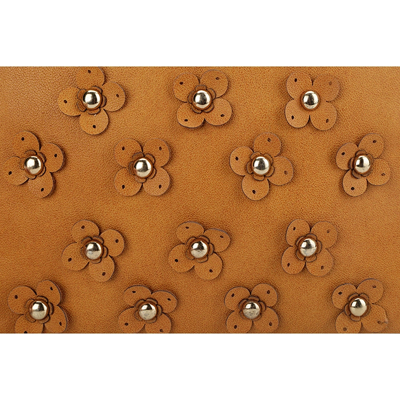 8258-Handbag factories Rough PU metal chain floral bags