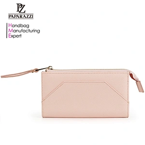 7841-Latest ladies wallet customized natural color fashion women purse 2017 China manufacturer