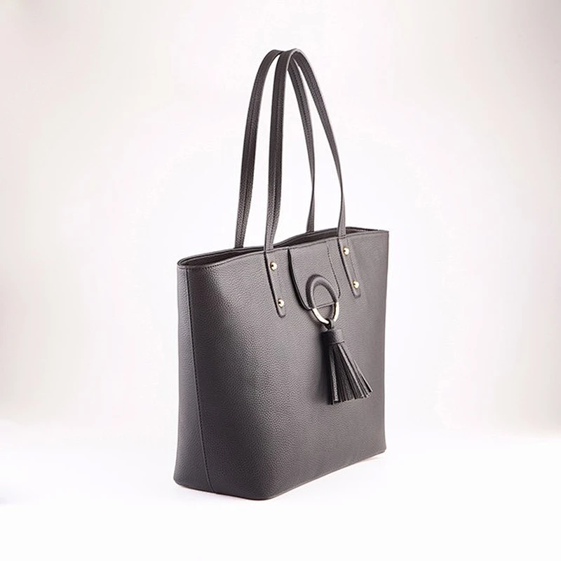 5184 YOUR DREAM WE CREATE Paparazzi oem china handbag factory tassel shoulder leather tote bag fashion bag ladies handbag
