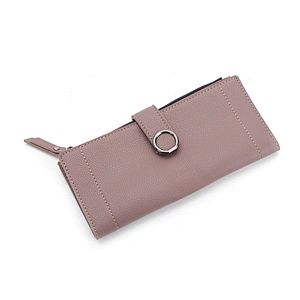 7037 Wholesale Fashion Ladies Woman Wallet Purse PU Genuine Leather Newest for 2018 spring