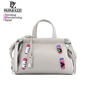 6556-2018 Wholesale silk belt decorative PU mini small satchel tote bag China Factory