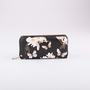 4531 Paparazzi 2018 Hot Selling Saffiano PU Ladies Flora Printing Wallet