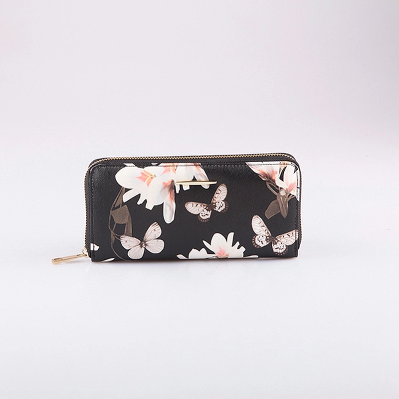 4531 Paparazzi 2018 Hot Selling Saffiano PU Ladies Flora Printing Wallet