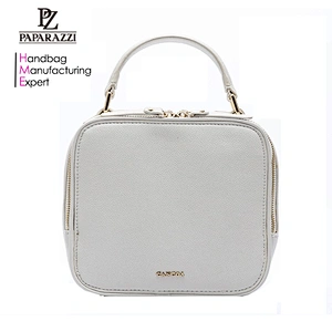 CC1074- Unique Design Square Handbag Pebble PU Leather Bag for Lady