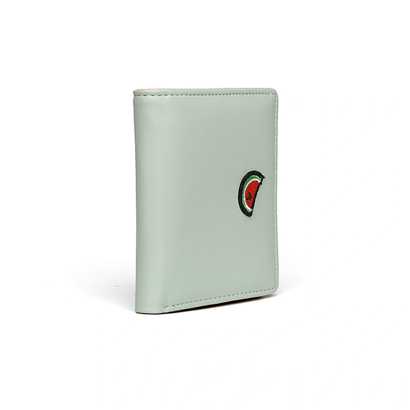 7109-BSCI audit factory green color cheap price promotion small wallets