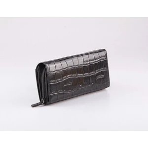 5290 - Classic Trendy Bi-fold Crocodile Brand Card Holder OEM Fashion Wallet In Black For Wholesale