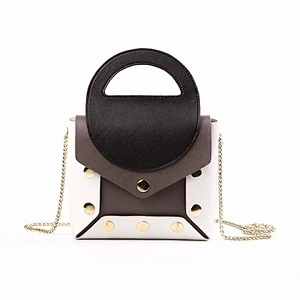 5887 Paparazzi since 1992 customized new arrival luxury fashion rivets woman hand bag lady's leather designer bag