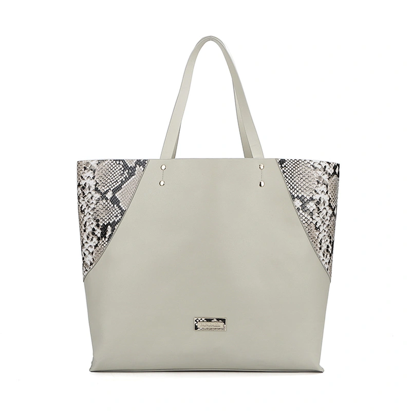#10362 Paparazzi 2019 designer new arrival hot sale fashion lady snake skin pu leather tote bag luxury waterproof women handbag