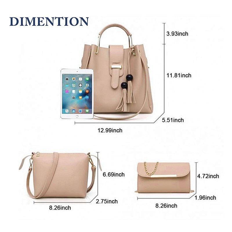 ZB001- TAX FREE manufacturer 2019 new brand fashion bags women handbags set ladies pu leather shoulder bags handbag set