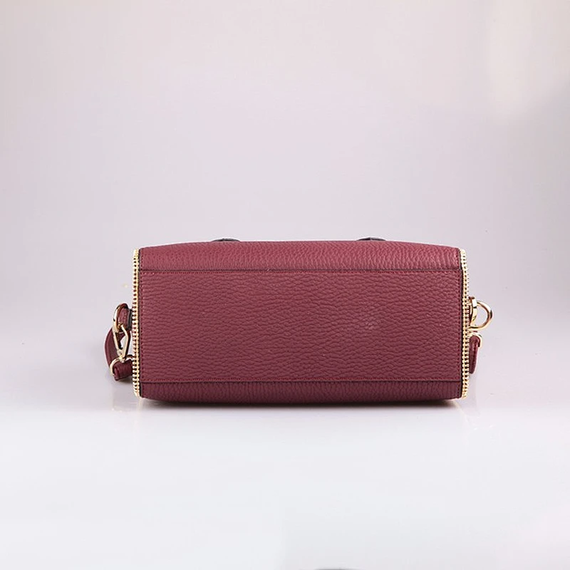 4473-Paparazzi leather newly design fashion ladies zipper decorated bowling handbags