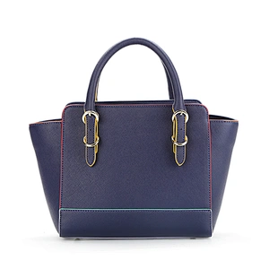 #8593 Tax Free Myanmar made new style fashion design custom saffiano PU leather ladies tote bags luxury handbags for women