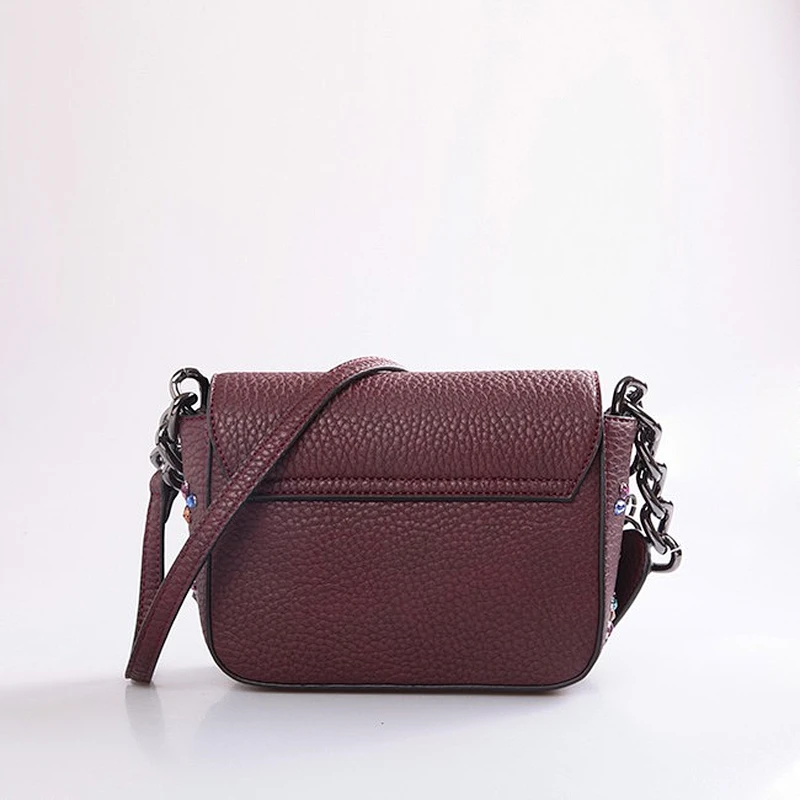 212868- 2018 New arrival hot sale ladies beads messenger shoulder bag leather women bag