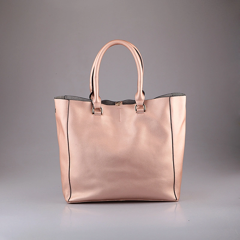 4015-Hot sale designer office ladies genuine leather tote bag factory guangzhou China 2018