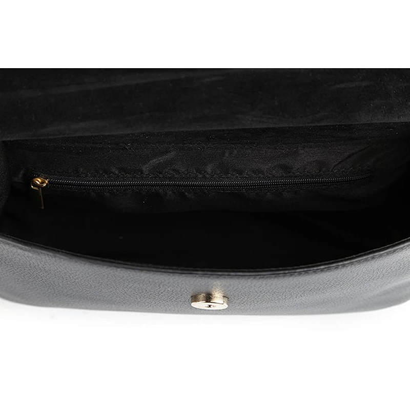 6568 Wholesale Black Quiled PU handbag Women Satchel Bag with Ribbon
