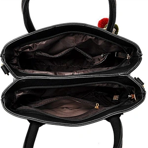 #ZB023 Free Tariff Myanmar factory OEM ODM Europe Elegance simple casual ladies shopper tote bag pu leather handbag for women
