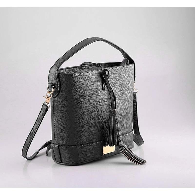5327-2018 Best selling urban women pebble grain faux leather high end fashion ladies bucket bags