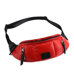 #10690 2020 Tariff Free Myanmar factory made latest fashion custom lady designer tactical faux leather waist bag women