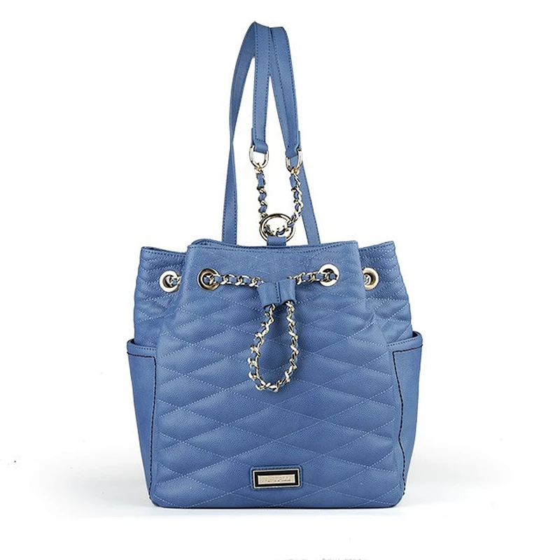 6975- PAPARAZZI fashion handbag drawstring quilted backpack woman
