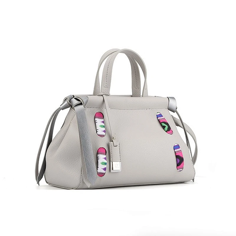 6556-2018 Wholesale silk belt decorative PU mini small satchel tote bag China Factory