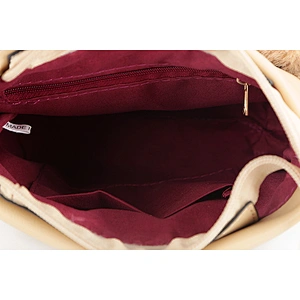 8475 New model fancy small PU material faux fur handbag hot crossbody sling bag